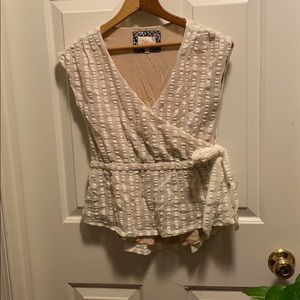 Anthropologie wrap blouse